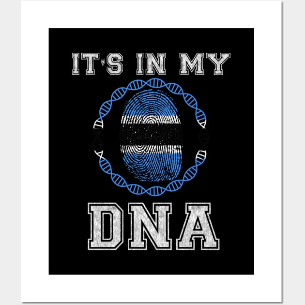 Botswana  It's In My DNA - Gift for Botswanan From Botswana Wall Art by Country Flags